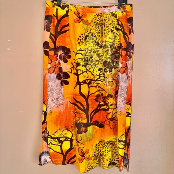 Kakcus Women's Graphic Print Maxi Skirt - Size Medium - Picture 1 of 7